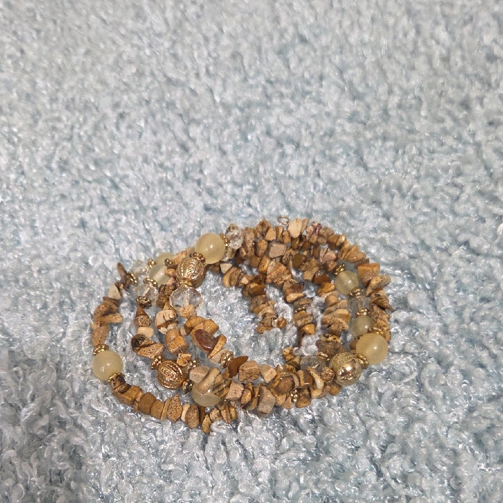 Natural Stone Beaded Bracelet